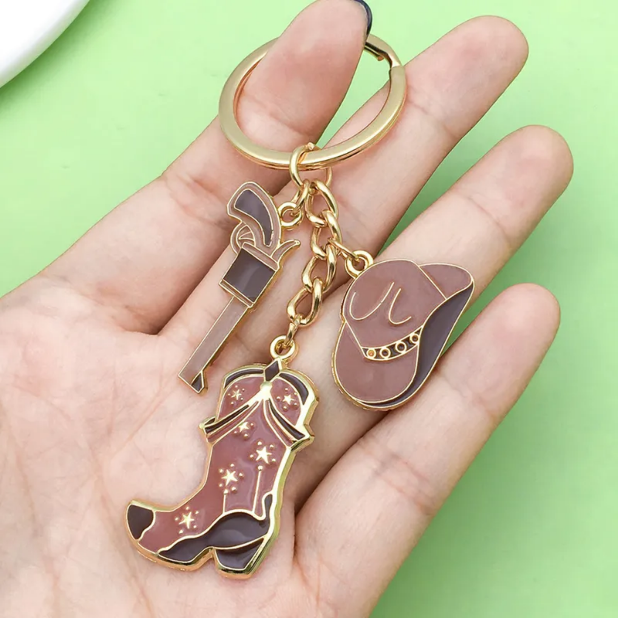 cowboy key chain