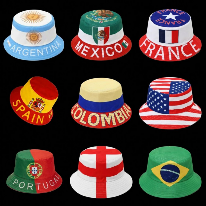 NATIONAL FLAG BUCKET HATS